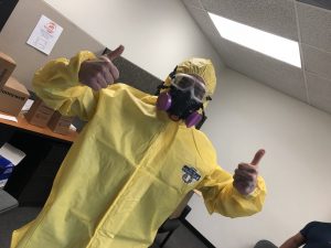 A Technician After A Successful Mold Removal Job