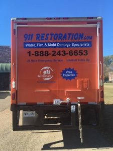 Mold Remediation Truck Headed To A Job Site